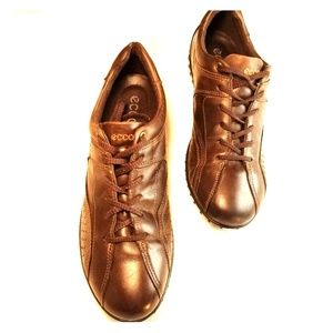 Ecco Brown Leather Casual Shoes Size 7